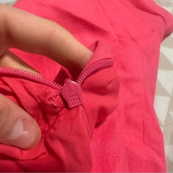 NWOT j crew scalloped shift dress guava - Picture 3 of 4